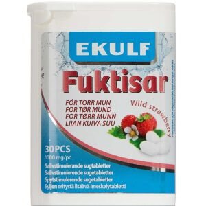 Ekulf Fuktisar wild strawberry sugetablet (Udløb: 01/2023)